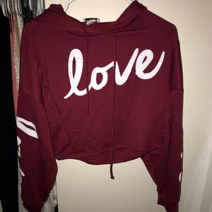 Cropped hoodie